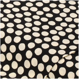 Viskose-Blusenstoff/Javanaise "Tupfen", schwarz-color