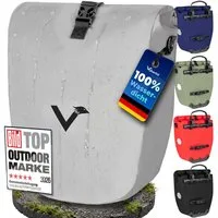 Valkental Fahrradtasche Gepäckträger wasserdicht & abschließbar, Gepäckträgertasche Fahrrad mit Großen Reflektoren 20L, 28L, 32L