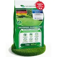 Natureflow Rasensamen Natureflow Rasensamen schnellkeimend Highspeed 3 kg, Rasensaat 120 m², 3 kg