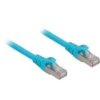 Patchkabel RJ45 Cat.6a SFTP blau, 25 cm, LSOH (Halogenfrei)