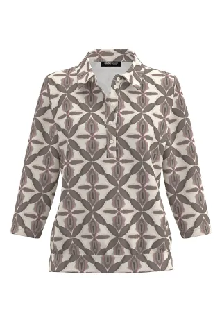 FRANK WALDER - Shirt NOS knopfleiste rosewood - Gr. - 40