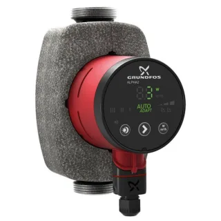 Grundfos Alpha2 Hocheffizienz-Umwälzpumpe 99271969 Edelstahl, 25-40N, 180mm, PN 10, 230 V