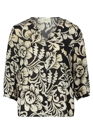 CARTOON - Casual-Bluse schwarz/beige - Gr. - 36