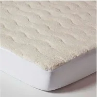 Homescapes, Topper Warmer, weicher Fleece-Matratzentopper 90 x 190 cm, 4 cm hoch