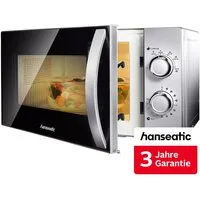 Hanseatic Mikrowelle SMH207P3H-P, silberfarben, Mikrowelle, 20 l, inkl. 3 Jahre Herstellergarantie