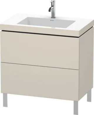 Duravit L-Cube c-bonded Set bodenstehend Taupe Matt 800x480x698 mm - LC6937O9191 LC6937O9191