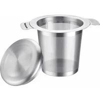 WESTMARK Teesieb /Dauerfilter/Teefilter/Dripper Edelstahl, Mit Deckel, Teatime, Edelstahl 18/8