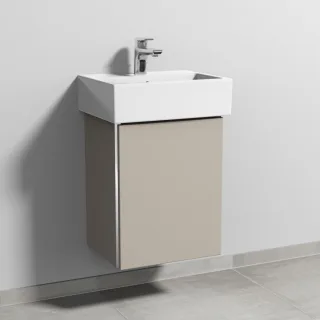 Sanipa 3way Waschtischunterbau zu Duravit Vero Air Waschtisch mit 1 Tür, Kaschmir-Matt BP4301U