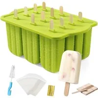 FELIXLEO Eisform Eisformen Silikon 12 Eis am Stiel Formen Popsicle Maker
