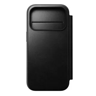 Nomad Modern Leather Folio iPhone 17 Pro Black Horween