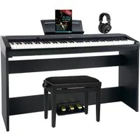 Steinmayer Stagepiano P-60 Stagepiano 88 Tasten (Home-Set, inkl. Unterbau, Kopfhörer, Pianobank, & Schule), Klavier, Hammermechanik, 128-fach polyphon, Aufnahmefunktion
