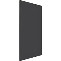 Bilderdepot24 Magnettafel Küche grau Colour Dark Grey, (1-tlg., Magnetboard Pinnwand für die Wand - metallische Tafel für Magnete), Magnetwand groß mit Motiv Büro Memoboard magnetisch Hochformat