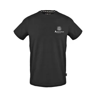 Aquascutum - "London" T-Shirt für Herren, Regulär (Schwarz)