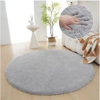 OTTO home Hochflor-Teppich Microfaser Teppich Magong, besonders weich, sehr feiner Flor, rund, Höhe: 30 mm, unifarben, weiche Teppiche, Wohnzimmer, Schlafzimmer, Kinderzimmer
