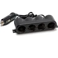 All Ride Zigarettenanzünder-Verteiler Auto Steckdosen Verteiler (Kabellänge 90 cm), Auto Steckdosenverteiler für Zigarettenanzünder 12V / 24V