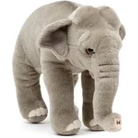 Uni-Toys Kuscheltier Elefant, stehend - 24 cm (Länge) - Plüschtier, zu 100 % recyceltes Füllmaterial