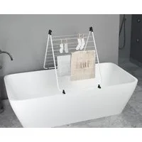 Bischof Colombo Badewannen-Wäscheständer BAGNO, 10 m Trockenlänge, zusammenklappbar, Stahl/Kunststoff