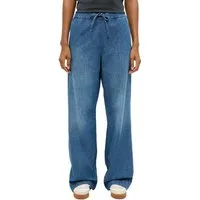 MUSTANG Weite Jeans Damen Style Madison Wide Drawstring ULW