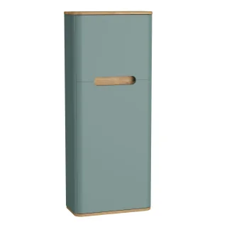 VitrA Sento Hochschrank Compact 2 Türen Türanschlag rechts 50 x 22 x 122 cm Fjordgrün Matt,66156 66156