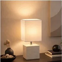 GLOBO LIGHTING Tischleuchte, Leuchtmittel nicht inklusive, Moderne Tischleuchte Keramik Beige
