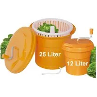 BRB-Lagertechnik Salatschleuder Salatschleuder für extra trockenen Salat, Hochwertiger, lebensmittelneutraler Kunststoff