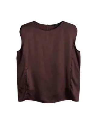 someday - Schimmerndes Top - Zeise rot - Gr. - 36