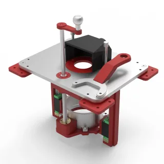 ENJOYWOOD Heavy Duty Precision Router Lift Router Table Lift System for 65mm / 69mm / 80mm / 88.9mm / 107mm Diameter Woo
