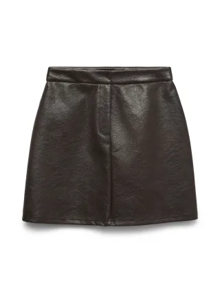 VERO MODA - VMBRIDGET HW SHORT SKIRT JRS Chocolate Torte - Gr. - M