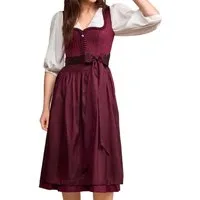 KRÜGER COLLECTION Dirndl Dirndl Jolita 70cm Länge weinrot