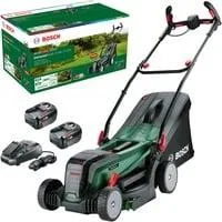 Akku-Rasenmäher UniversalRotak 2x18V-37-550, 36Volt (2x18V) grün/schwarz, 2x Li-Ionen Akku 4,0Ah, POWER FOR ALL ALLIANCE