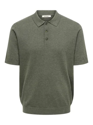 only & sons - Polo - Onsloui grau - Gr. - S