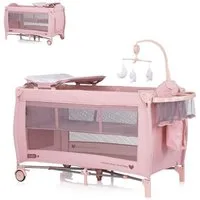 Chipolino Baby-Reisebett Bella 2 Ebenen, seitlicher Eingang, Polyester, Reißverschluss, ab Geburt geeignet
