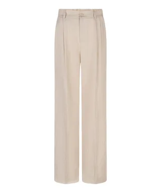 Esqualo - Fein geknitterte Hose beige - Gr. - 36