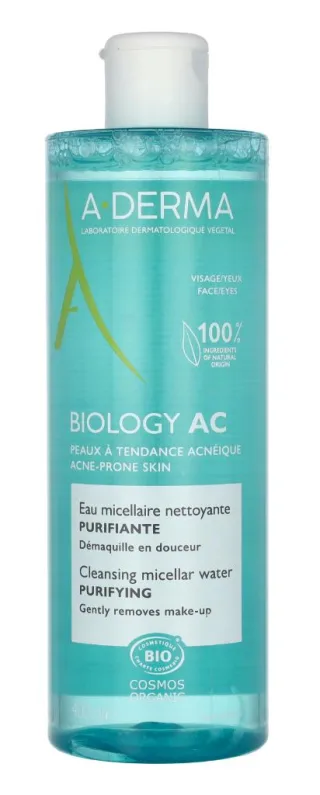 A-Derma Biology AC Purifying Cleansing Micellar Water.
