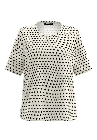 FRANK WALDER - Shirt NOS schlitzdetail schwarz - Gr. - 46