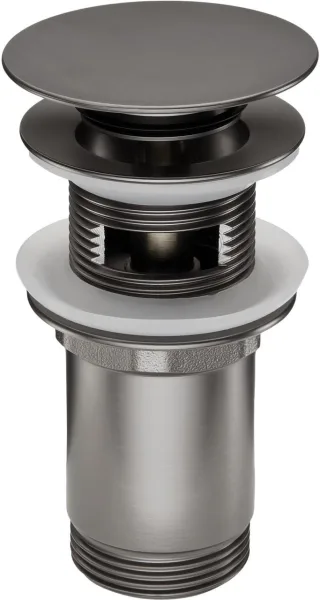 Neuesbad Serie 600 Klick-Klack Ablaufgarnitur, titanium, für Waschtische mit Überlauf NB1NHC_D10U1
