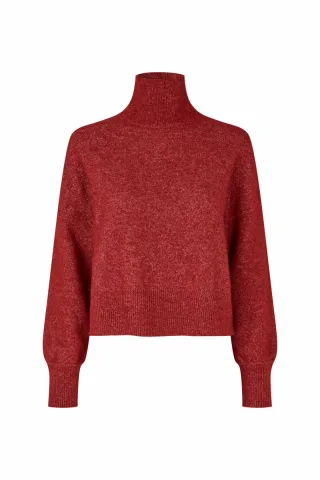 samsøe & samsøe - Rollkragenpullover - Nola T-N rot - Gr. - S