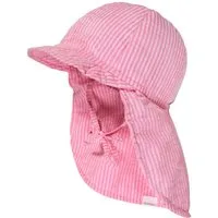 MAXIMO Schirmmütze MINI-Schildmütze, Streifen Nackenschutz, Bindeband, doppelt, UV 30 (1-St)