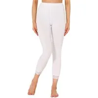 Merry Style Leggings Damen 7/8 Hose mit Spitze MS10-342 (1-tlg) aus Viskose