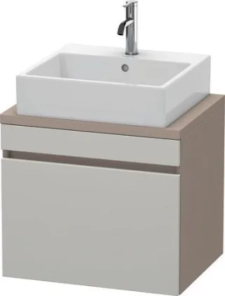 Duravit DuraStyle Konsolenwaschtischunterbau wandhängend Betongrau & Basalt Matt 600x478x512 mm - DS DS530000743