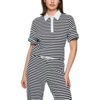 Marc Cain Poloshirt Salty Breeze Premium Damenmode gestreift, Strickpolo