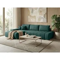 Beautysofa Ecksofa Draco L mit Schlaffunktion, in pflegeleichten Stoffen, Bettkasten