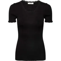 rosemunde Spitzenshirt Beatha lace t-shirt mit Seide mit Seide wunderschönes Halbarmshirt mit edler Spitze am Rundhalsausschnitt