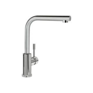 Villeroy und Boch Küchenarmatur Modern Steel 966801LE 14 l/min, flexible Anschlussschläuche, Edelstahl massiv poliert
