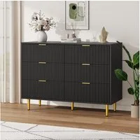 GarveeMore Kommode mit 3/ 4 / 6 Schubladen Sideboard Komodenschrank Schubladenschrank