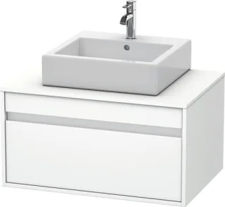 Duravit Ketho Konsolenwaschtischunterbau wandhängend Weiß Matt 800x550x426 mm - KT669401818 KT669401818