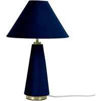 relaxdays Nachttischlampe Tischlampe mit Samtschirm, Ein-/Ausschalter, ohne Leuchtmittel, D