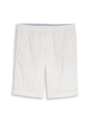 Tom Tailor - TTREGULAR Shorts mit Leinenanteil white - Gr. - M