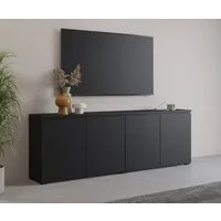 OTTO home Sideboard Modo, Breite 200 cm, moderne grifflose Kommode 4Türen, Anrichte mit viel Stauraum, Einlegeböden verstellbar