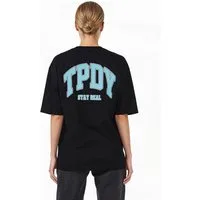 trueprodigy Oversize-Shirt Arin F Logoprint Rundhals dicker Stoff